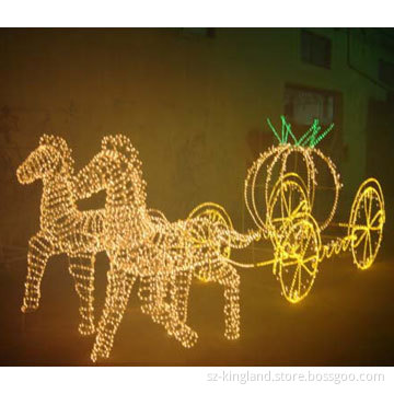 3D LED-Motif Horse &amp; Wagon Lights